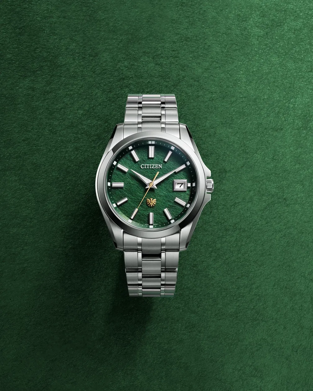 ✨CITIZEN✨シチズン✨グリーン文字盤✨デイデイト✨LEOPARD✨腕時計✨ The Citizen Green Dial Super Titanium with Platinum DLC Coating